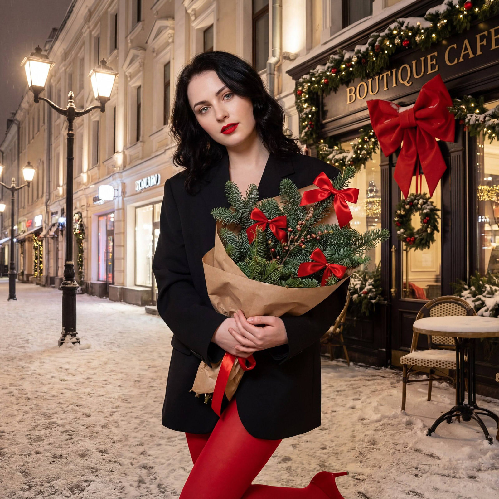 Glamorous Snowy Moscow Fashion