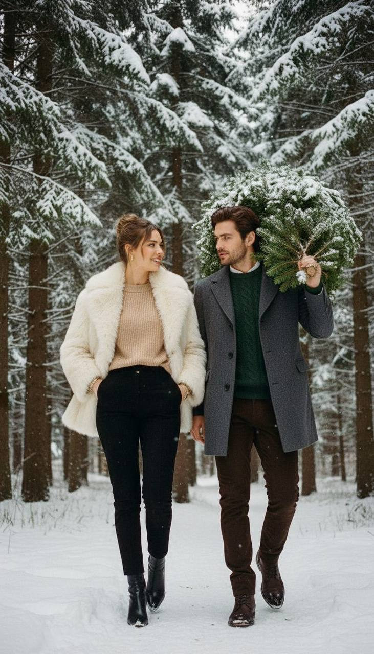Luxury Winter Fashion Romance