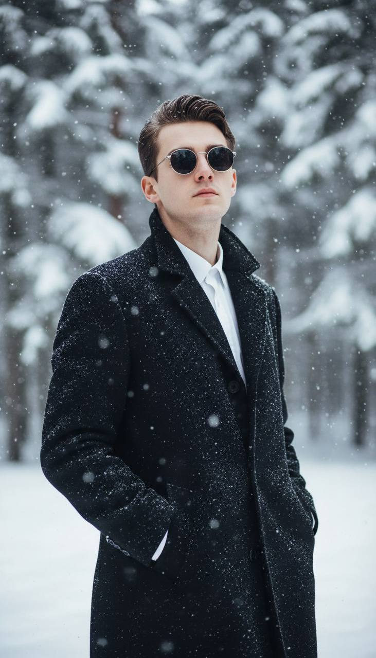Hyper Realistic Winter Fashion Portrait