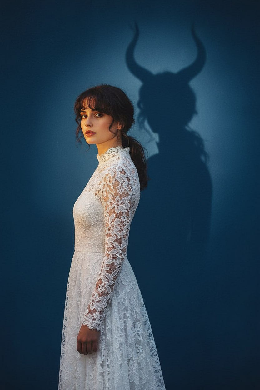 Mystic Lace Girl Shadow Art