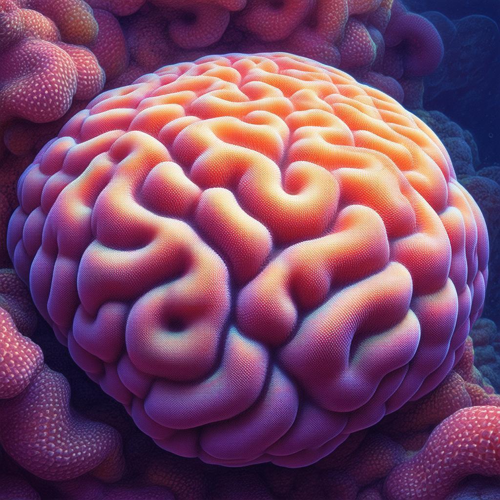 Clean Vector Brain Coral Pattern Study