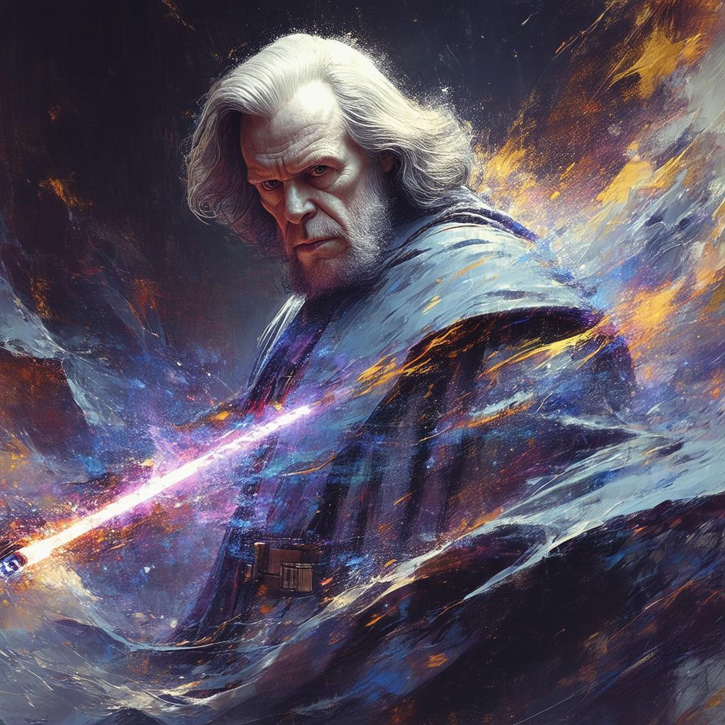 Emperor Palpatine in Flowing Detailed Robes