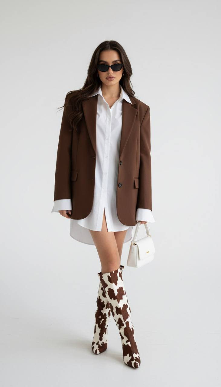 Editorial Fashion Girl Studio Shoot
