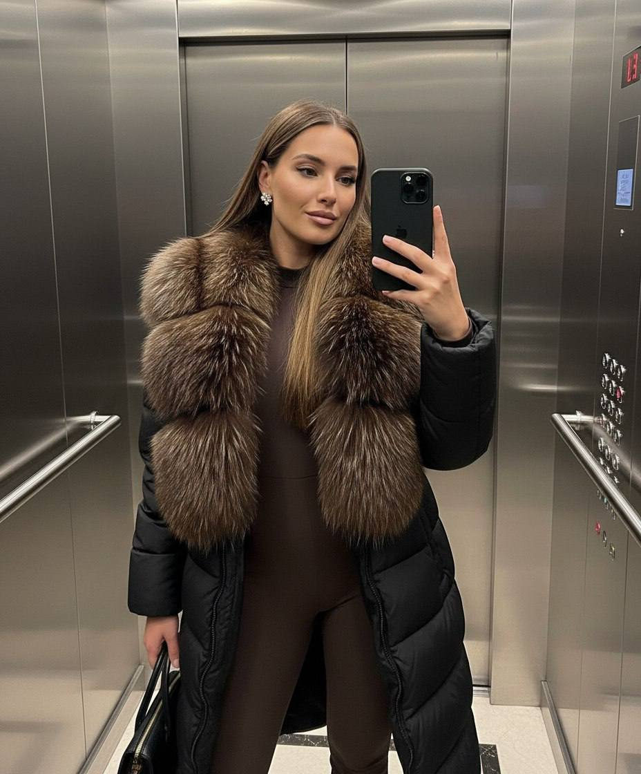 Elevator Mirror Selfie Fashion