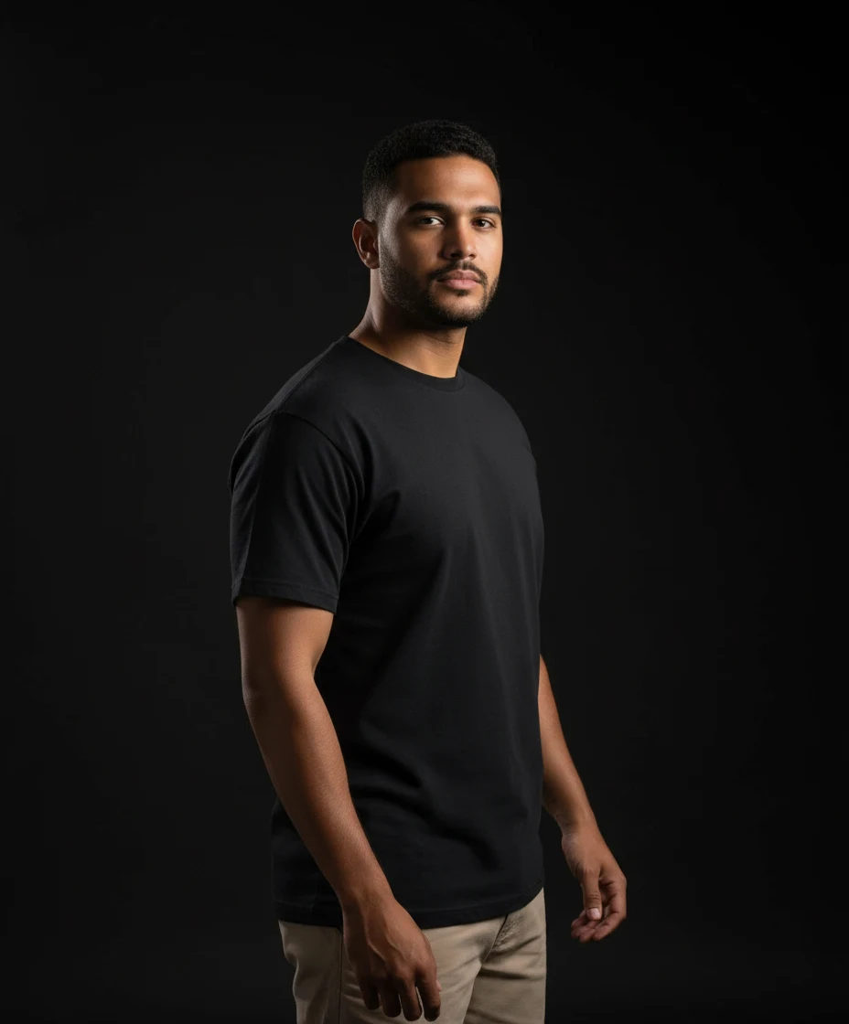 Studio Portrait Side Lighting Setup