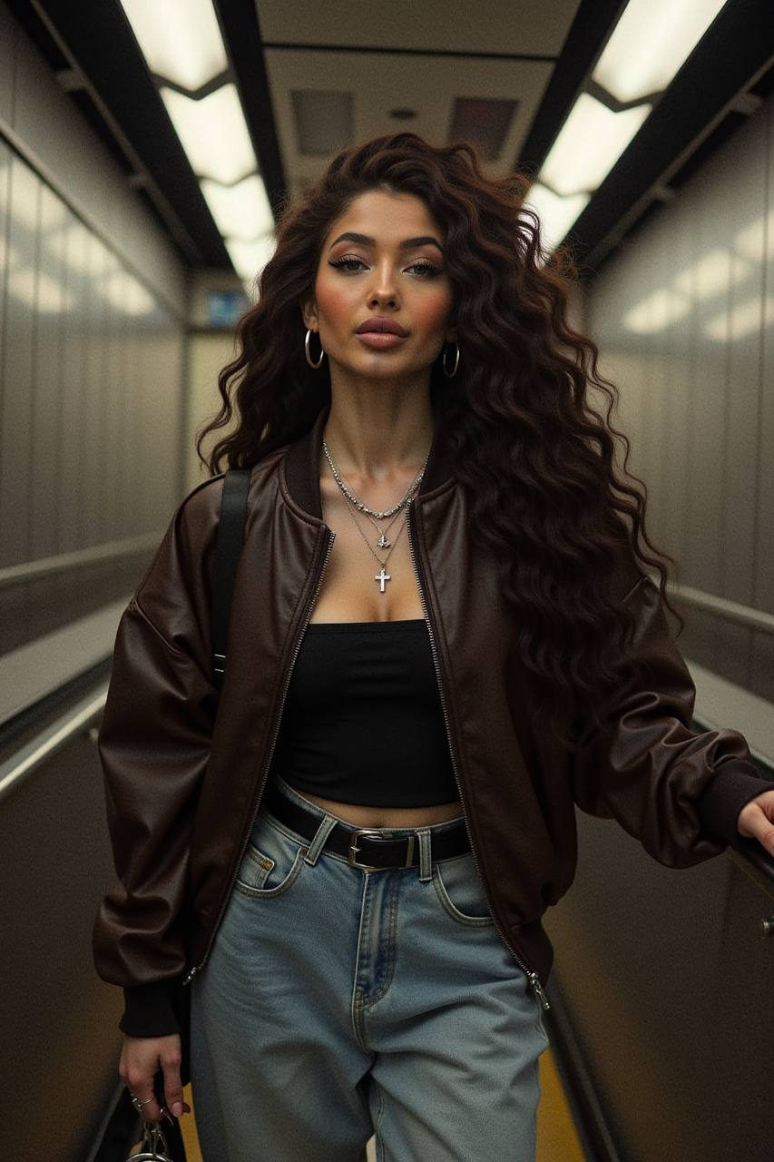 Subway Style: Cinematic Fashion Moment