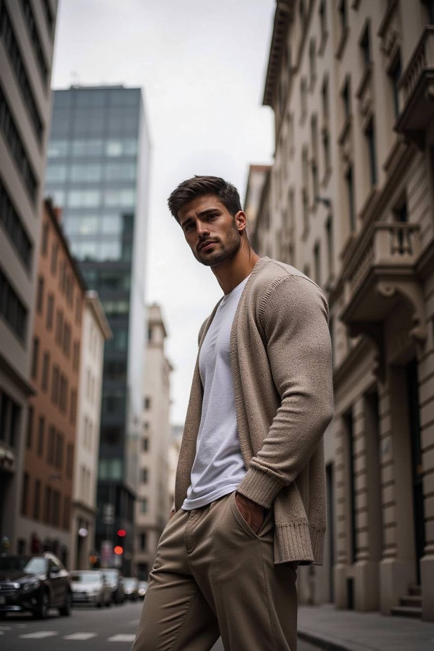 Urban Minimalist Fashion Portrait