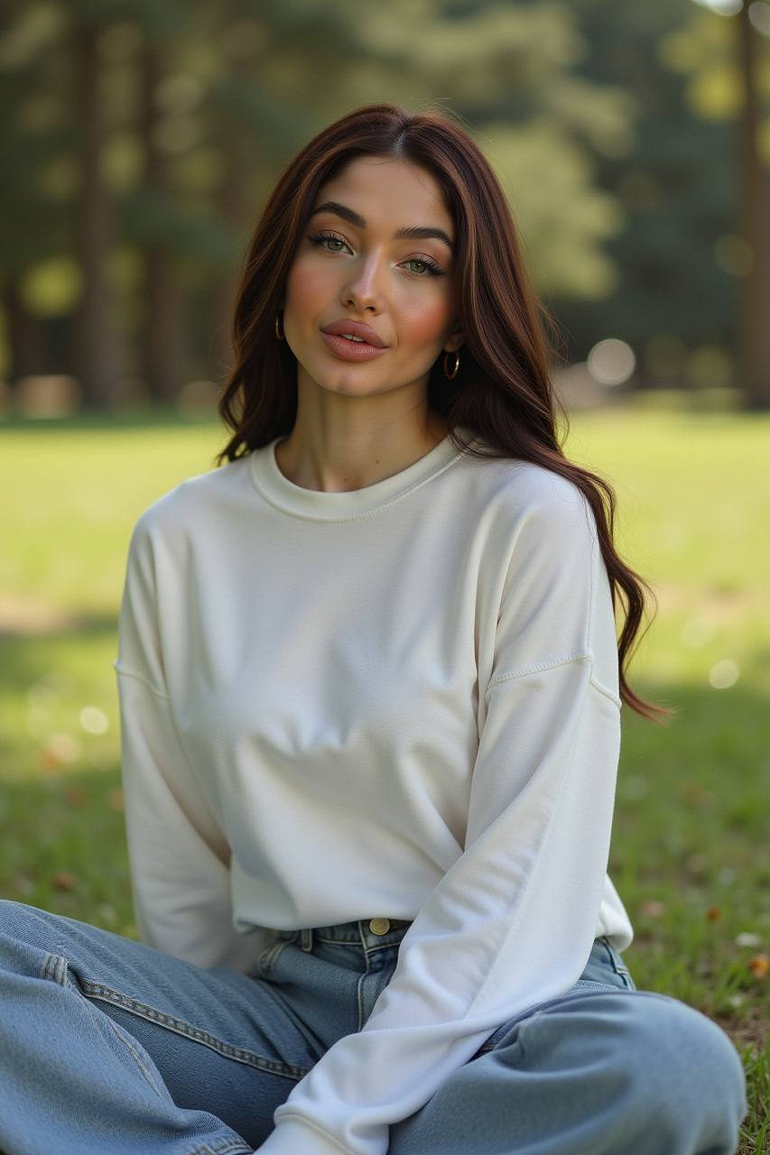 Nostalgic Forest Portrait in Sunlight