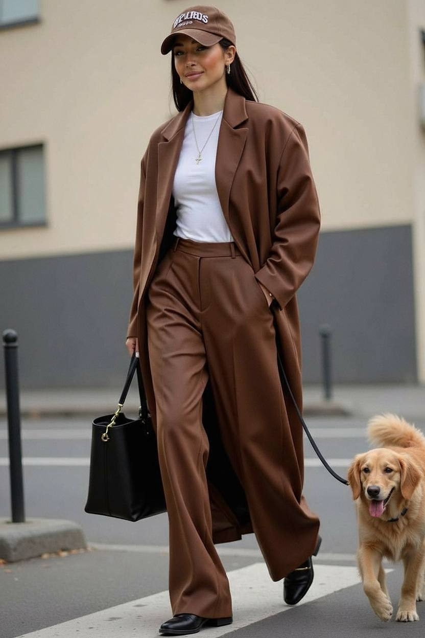 Urban Street Style Dog Walk Fashion