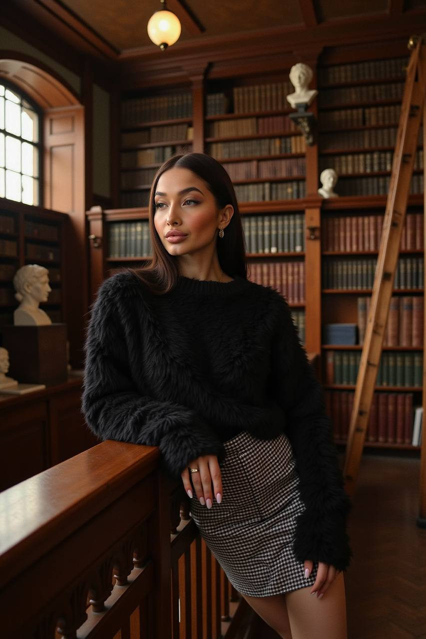 Elegant Moments in Historic Library