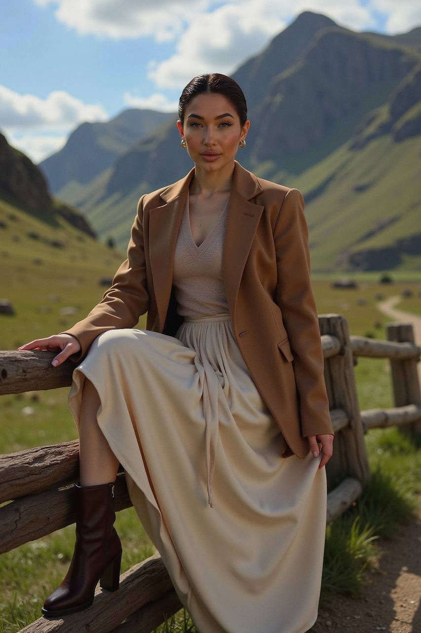 Cinematic Highland Fashion Editorial