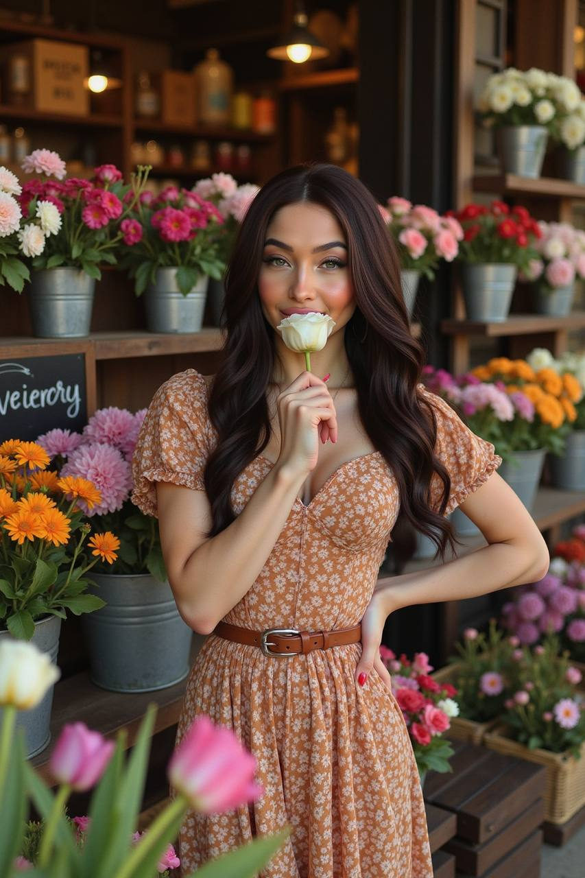 French Romance at Flower Shop