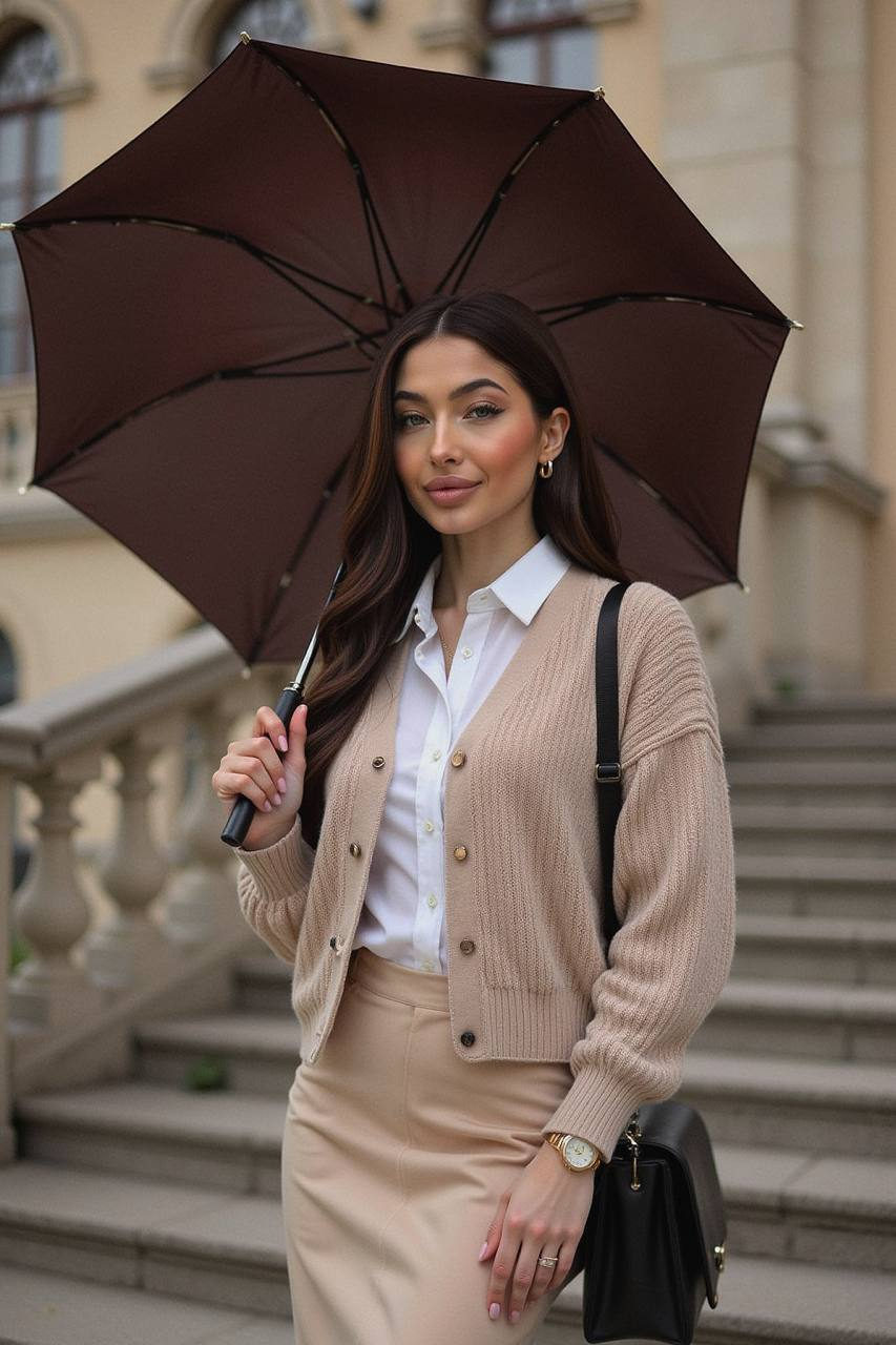 Elegant Autumn Editorial Portrait