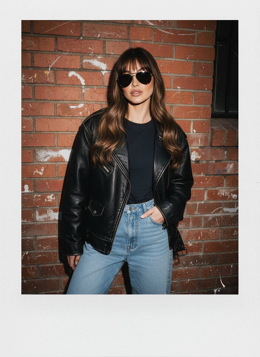 Vintage Polaroid Cool Girl
