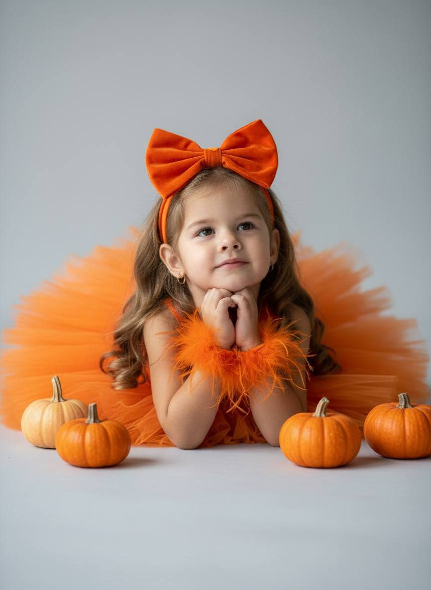 Halloween Dreamy Little Girl Portrait