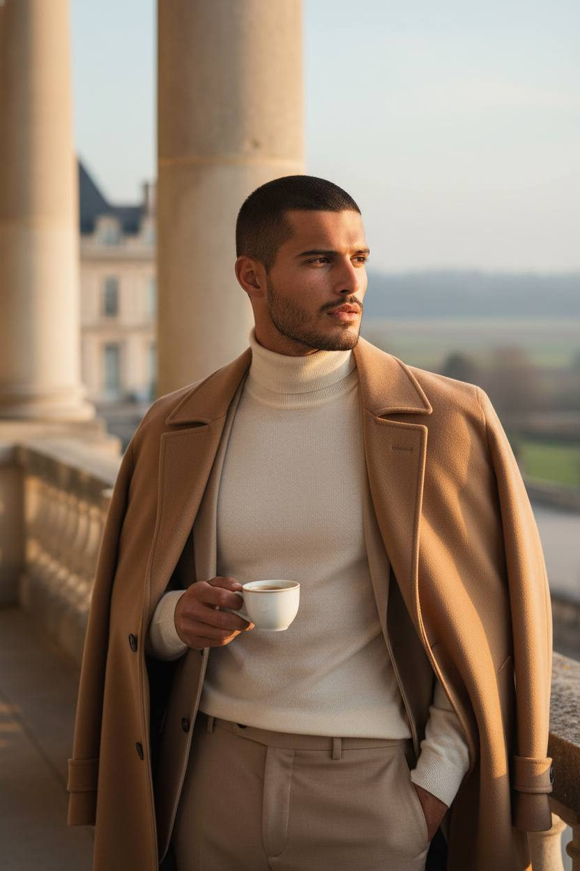 Morning Terrace Gentleman Portrait