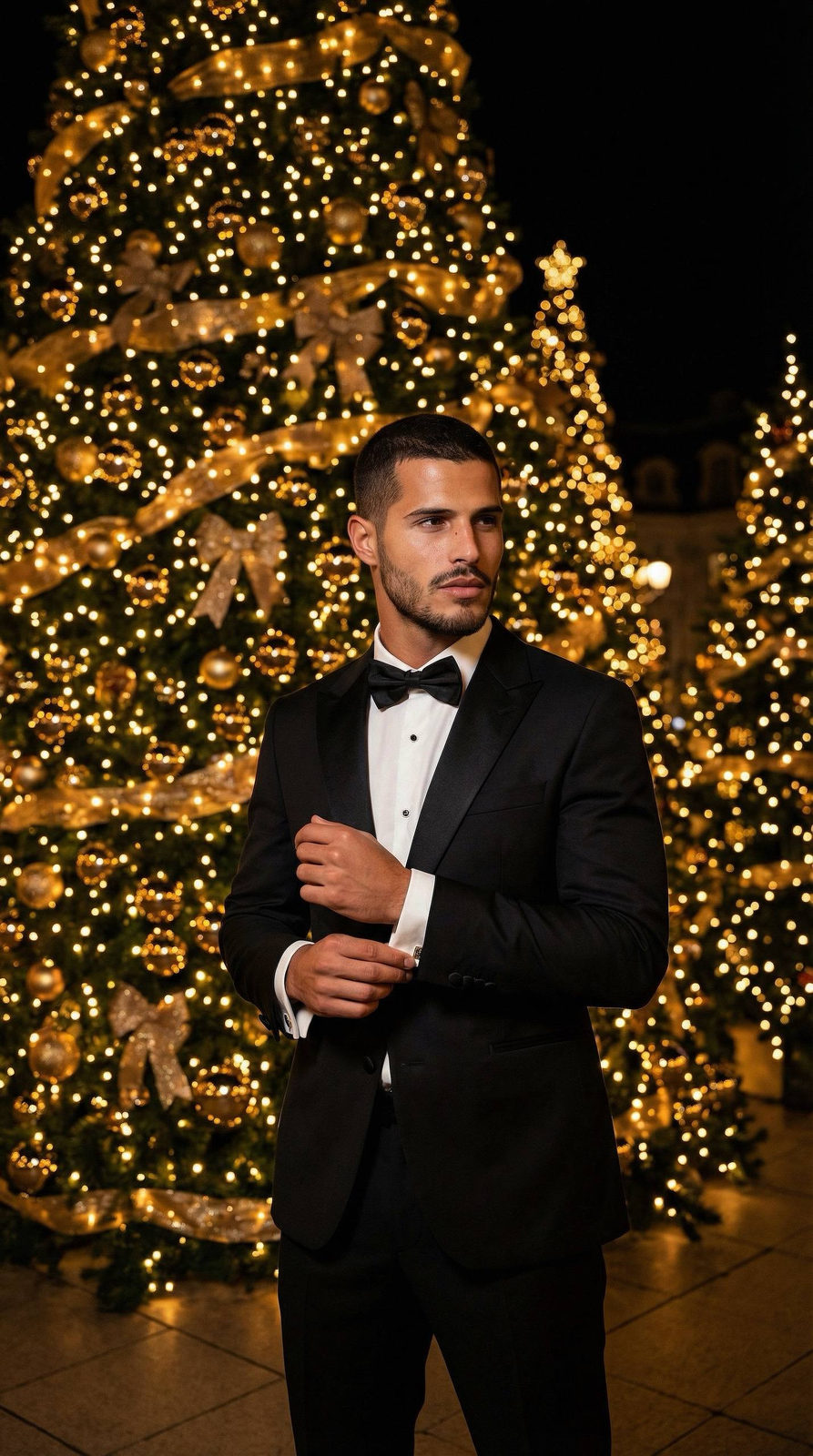 Luxury Christmas Night Portrait