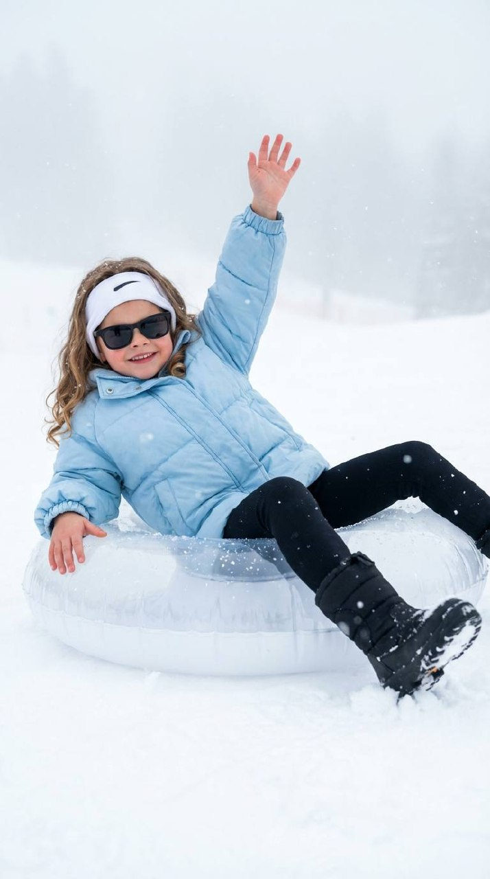 Winter Joy Snow Portrait