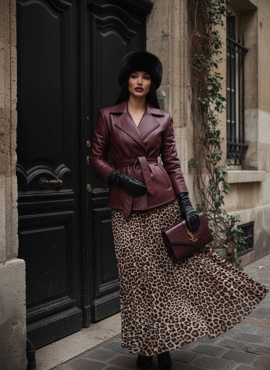 Vintage European Street Fashion Portrait
