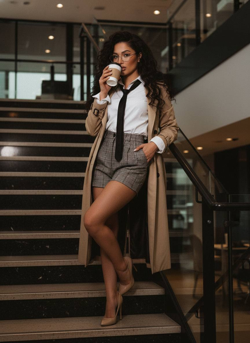 Stylish Office Staircase Portrait