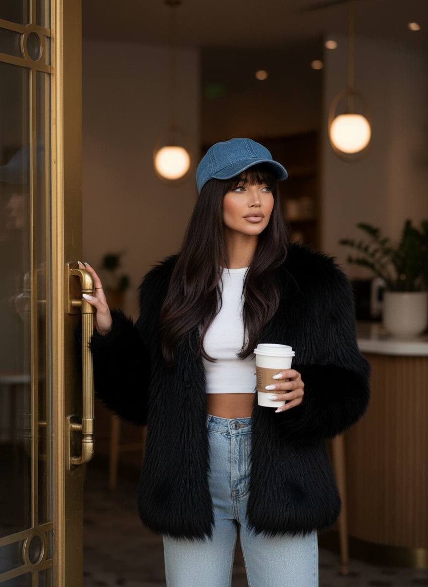 Chic Morning Coffee Portrait Style