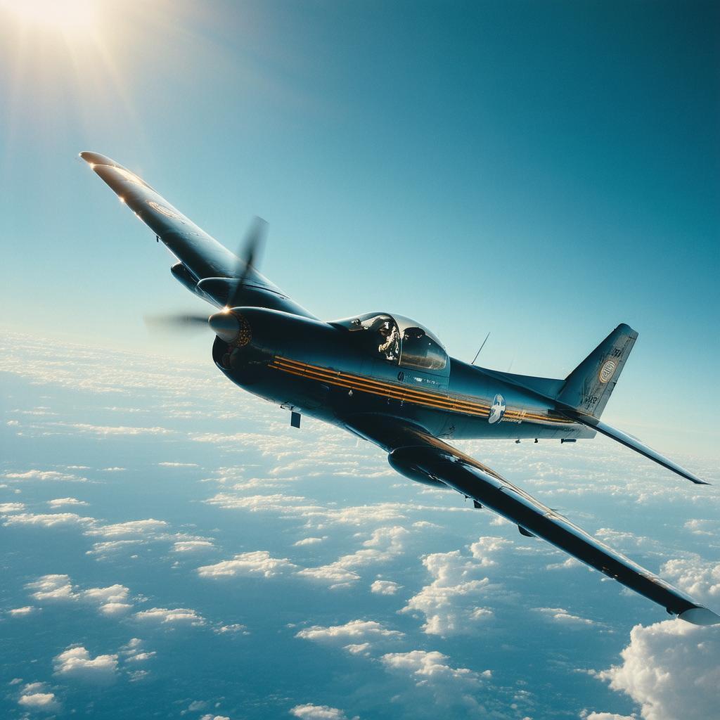 George Bush Piloting a Plane in CineStill