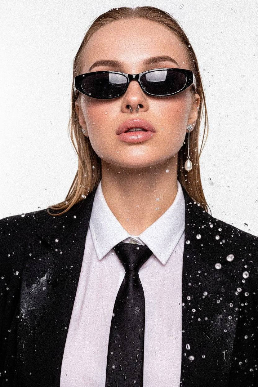 Wet Look Avant-Garde Portrait