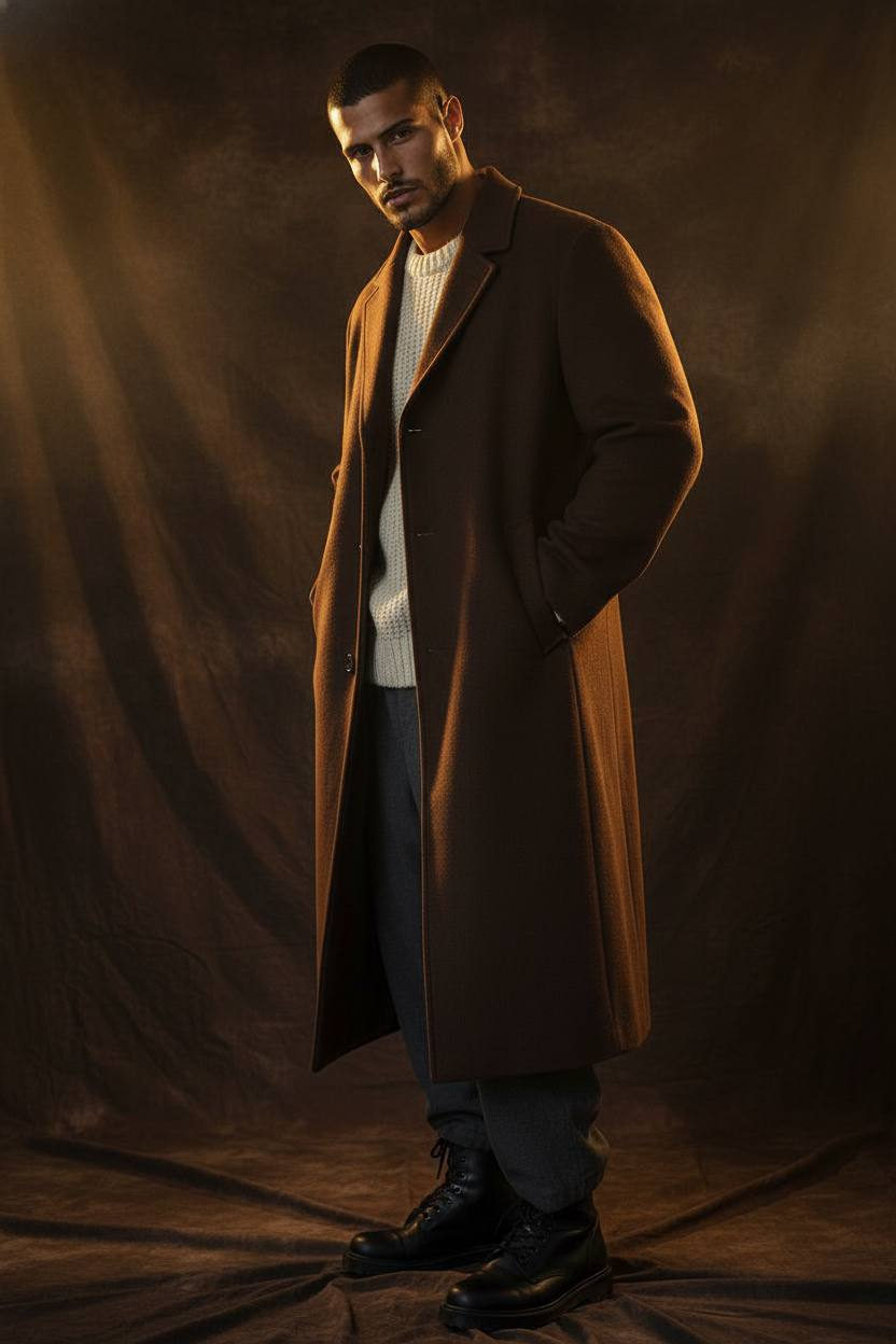 Oversized Coat Fashion Portrait