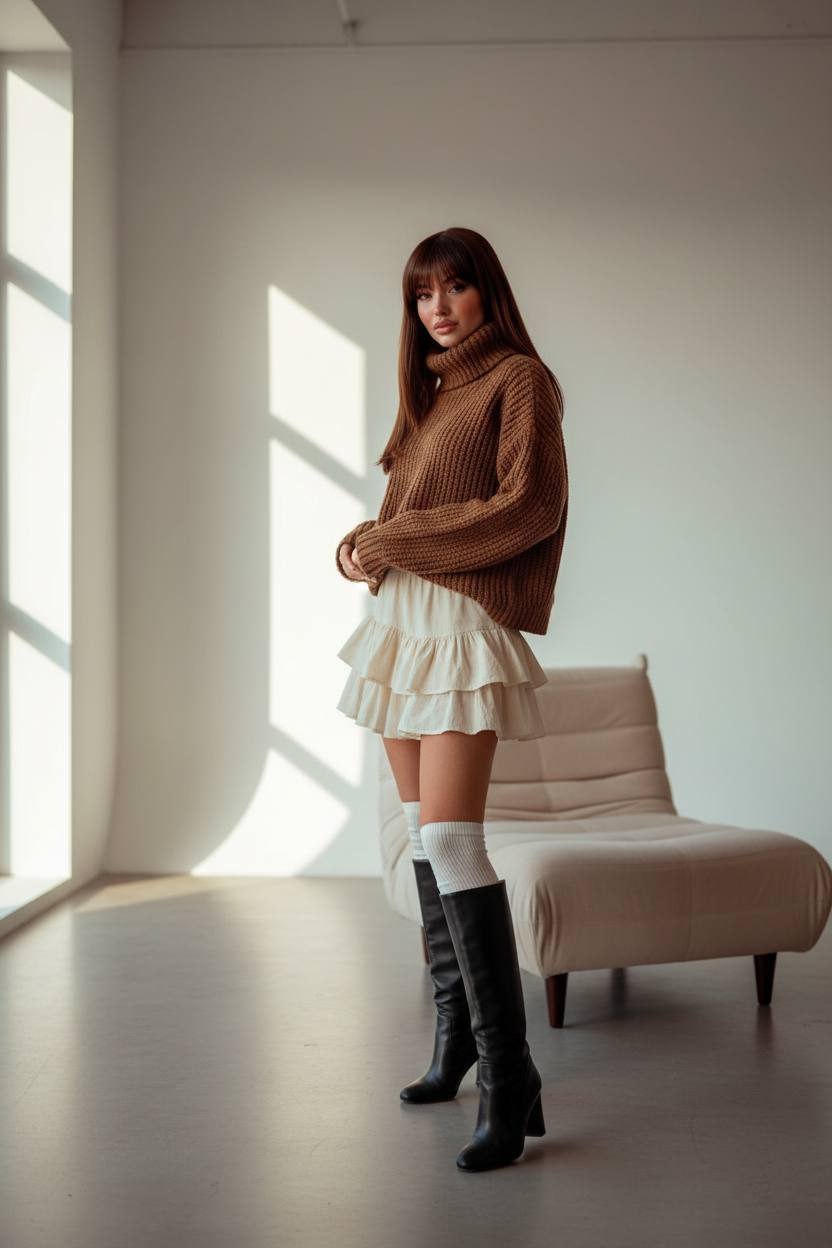 Cozy Autumn Fashion Portrait