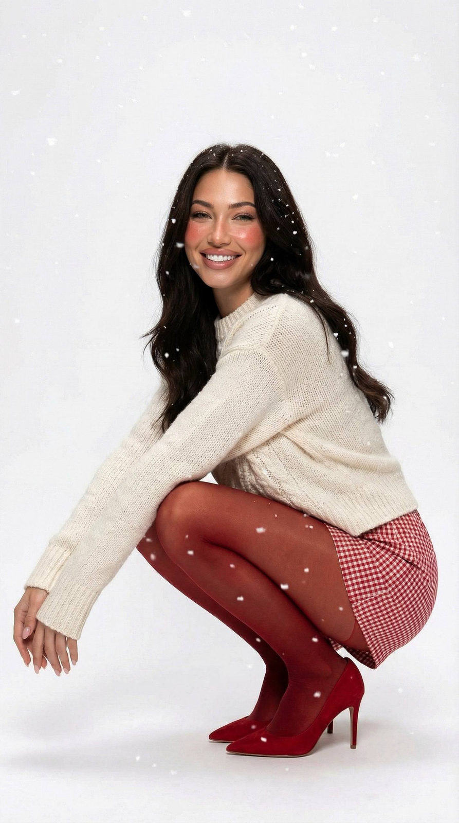 Playful Winter Holiday Portrait
