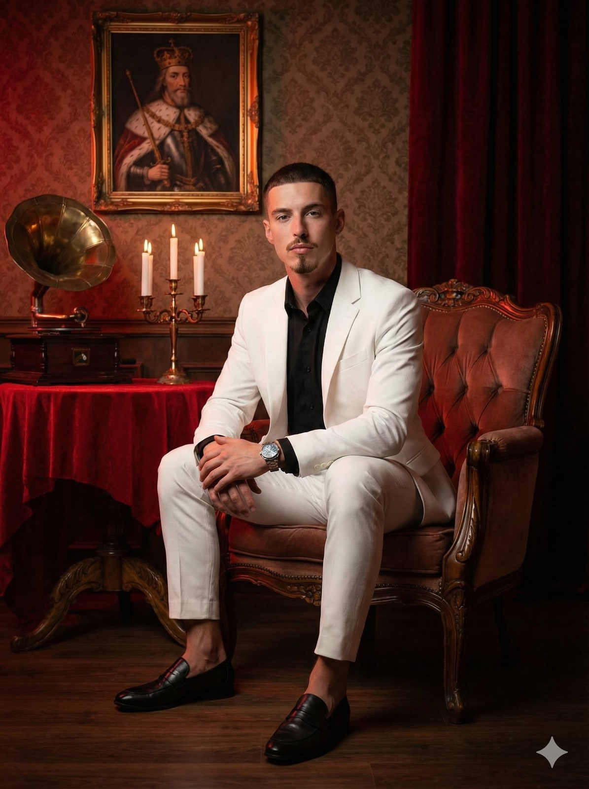 Vintage Mafia Royal Portrait