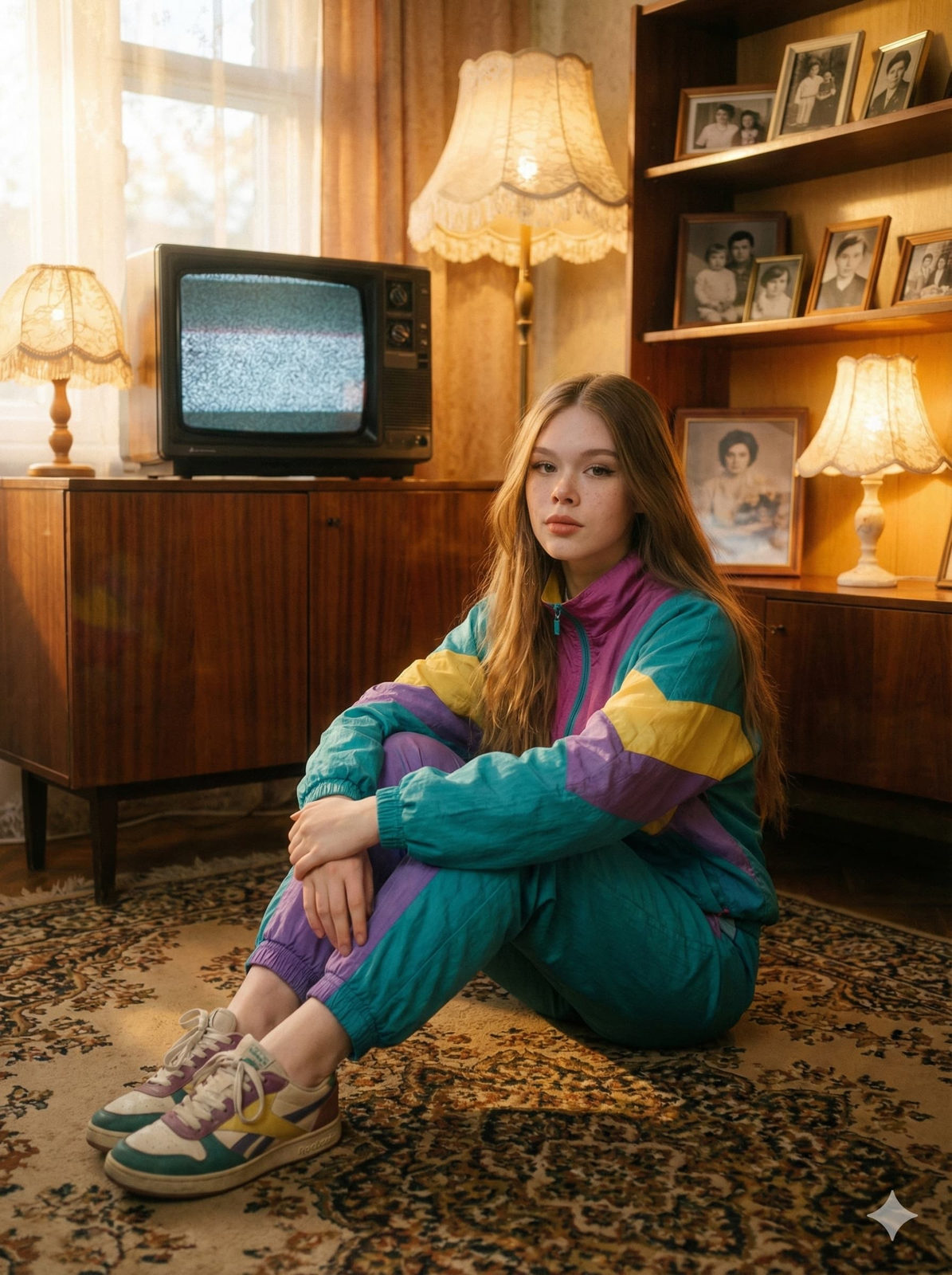 Retro Living Room Nostalgia Portrait
