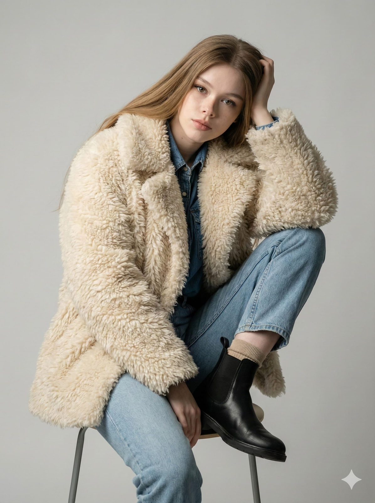 Shearling Jacket Fashion Editorial