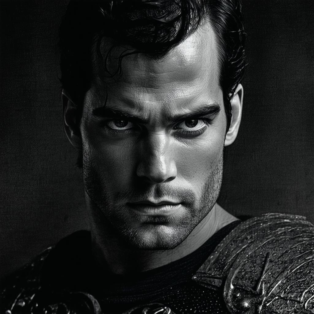 Henry Cavill as a Grainy Fomapan Adventurer