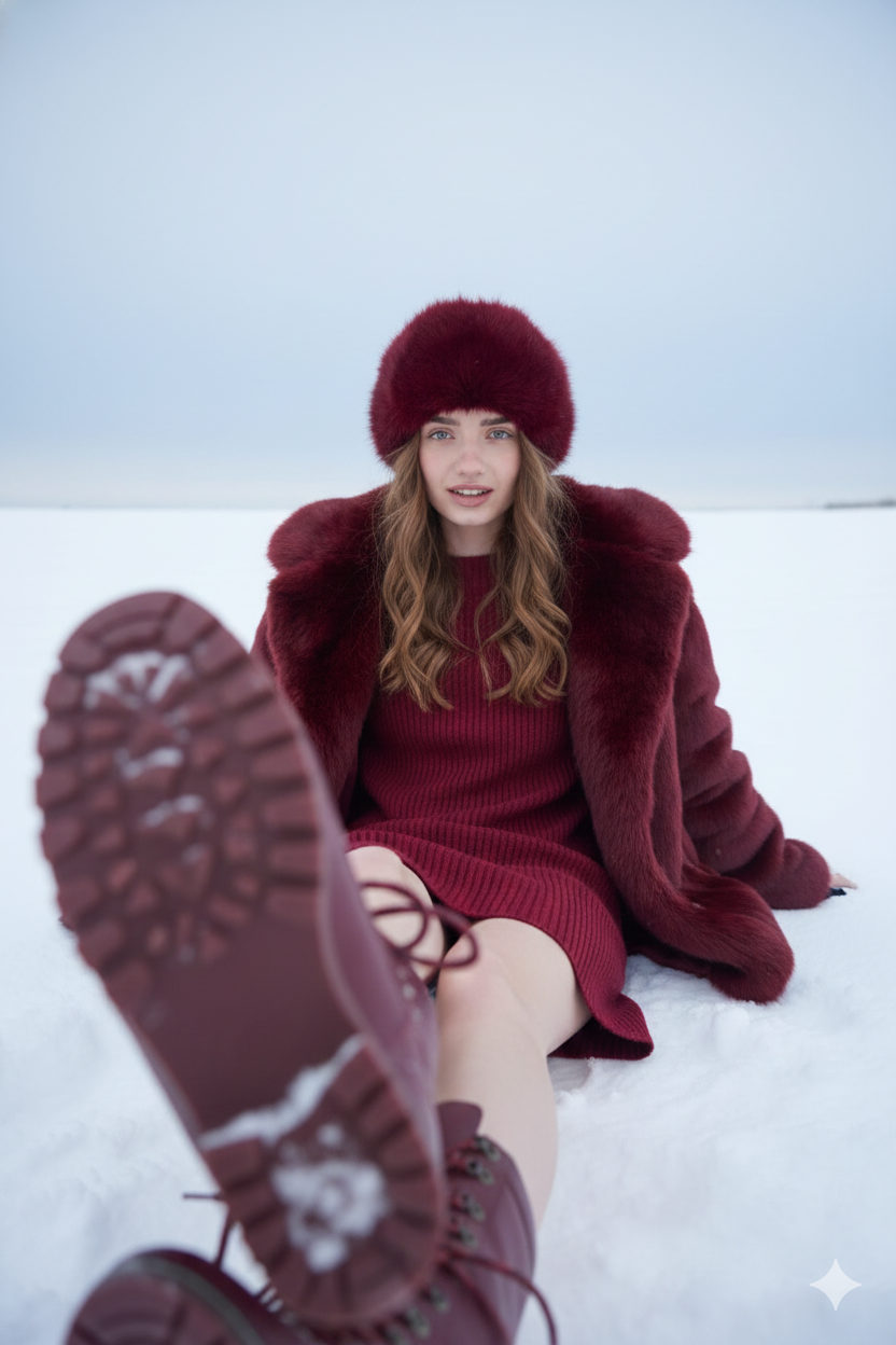 Crimson Snow Fashion Editorial