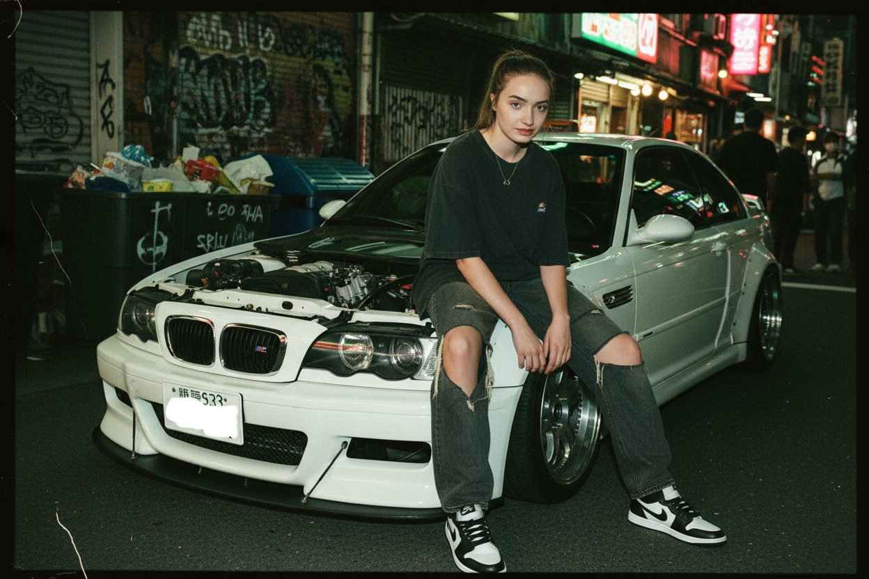 Tokyo BMW M3 Grunge Photoshoot