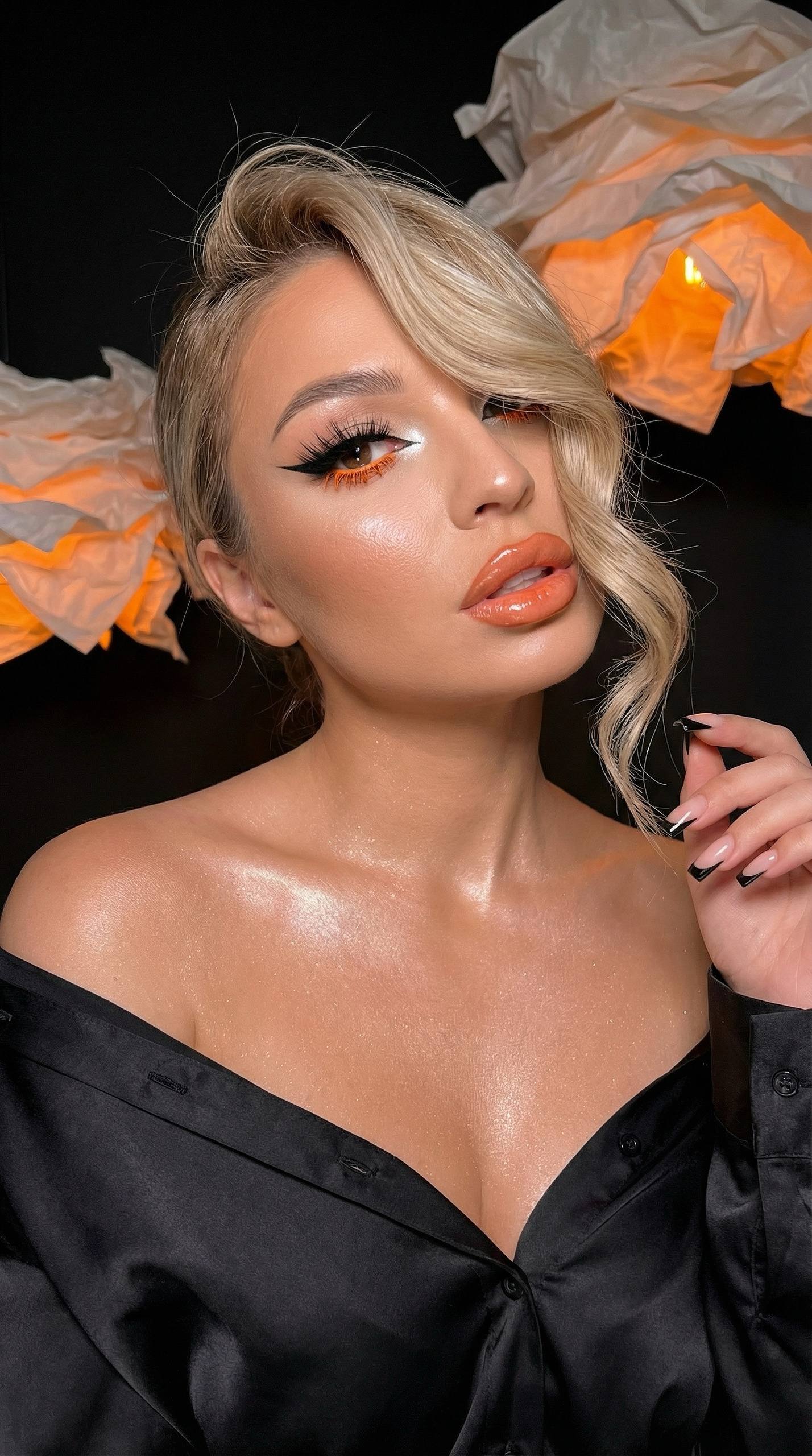 Orange Glow Beauty Editorial