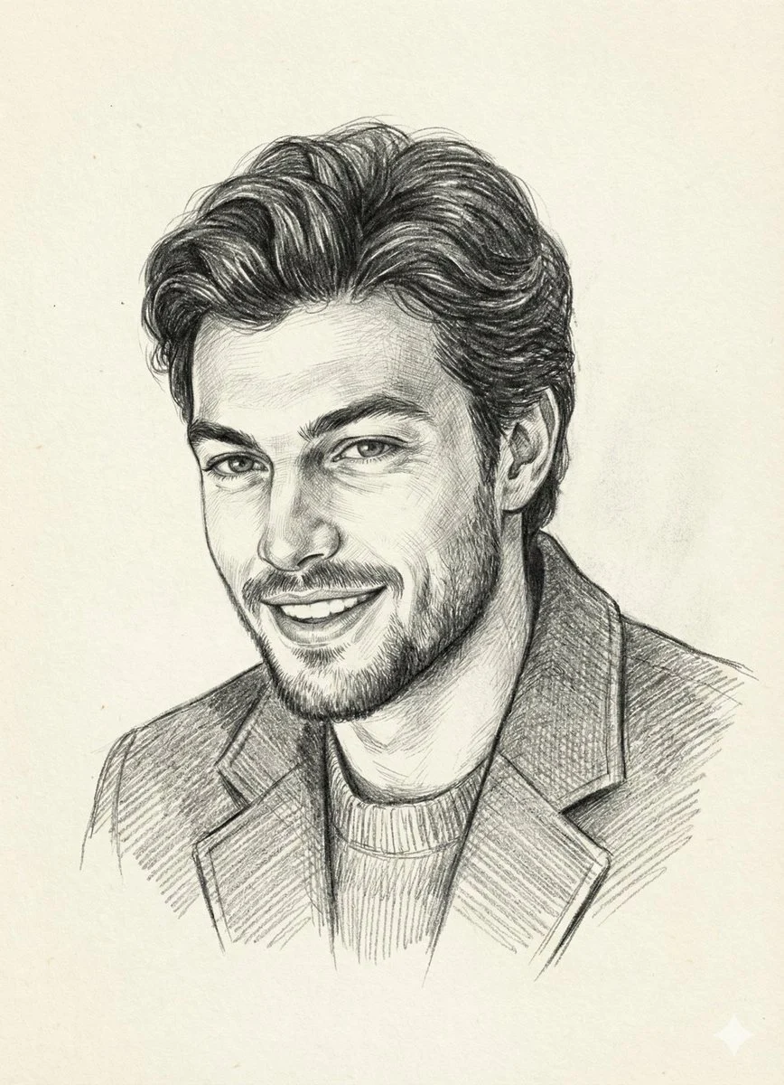 Realistic Pencil Sketch Portrait