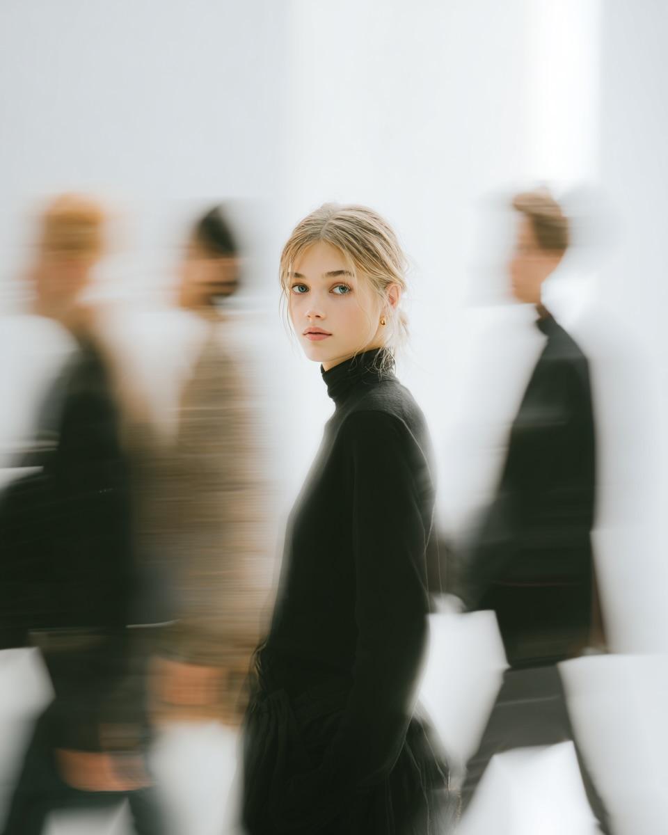 Alpine High Fashion Editorial Portrait