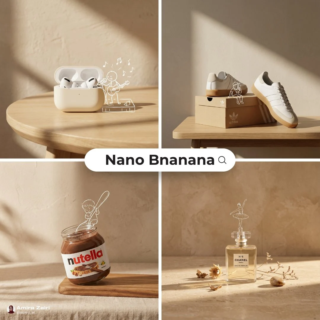 Minimalist Doodle Product Photography