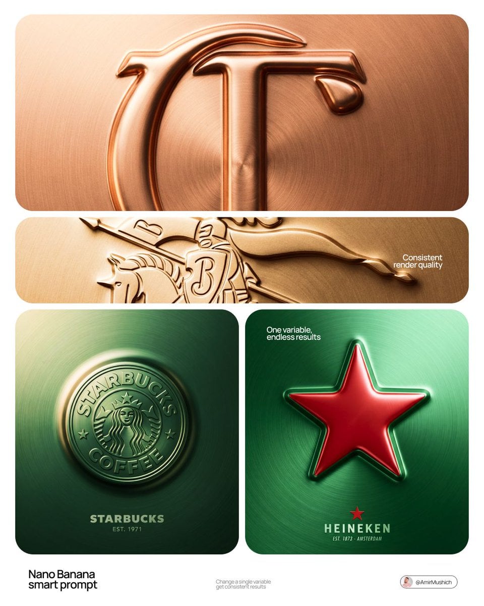Premium Brand Logo Relief CGI