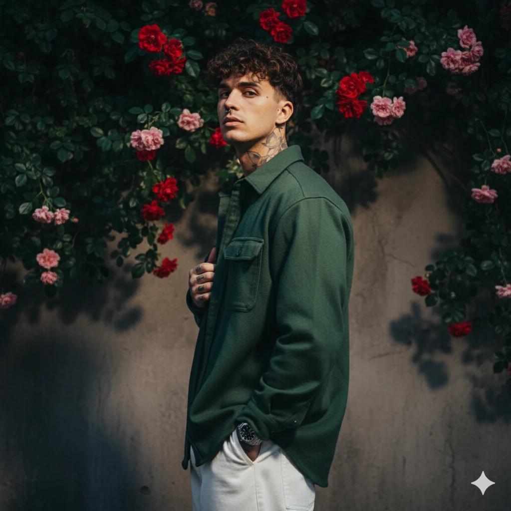 Cinematic Dark Green Portrait