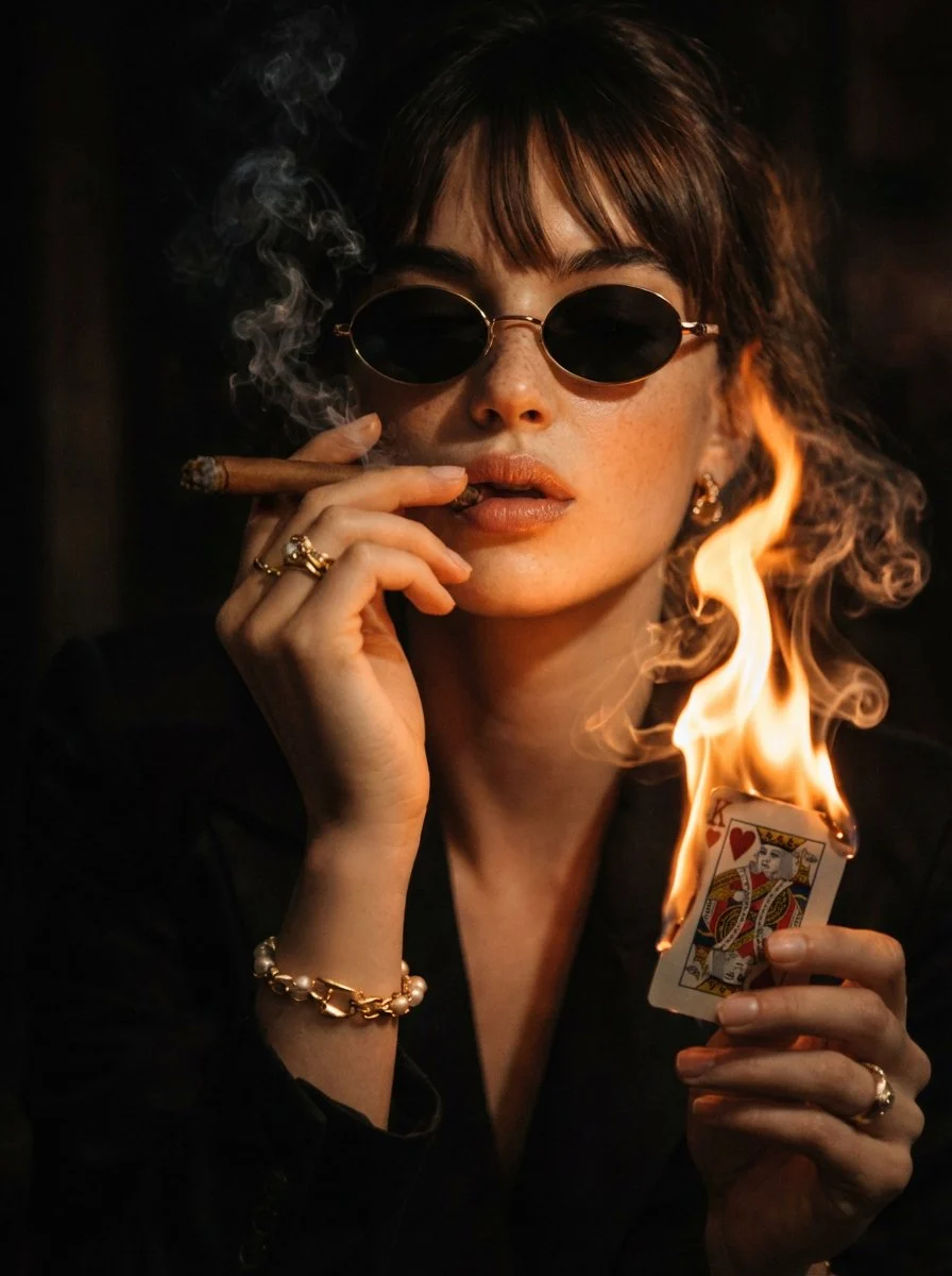 Cinematic Moody Noir Portrait