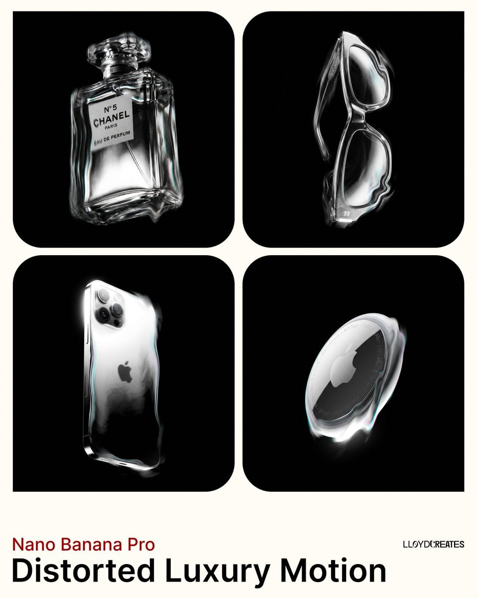 Distorted Luxury Product Motion