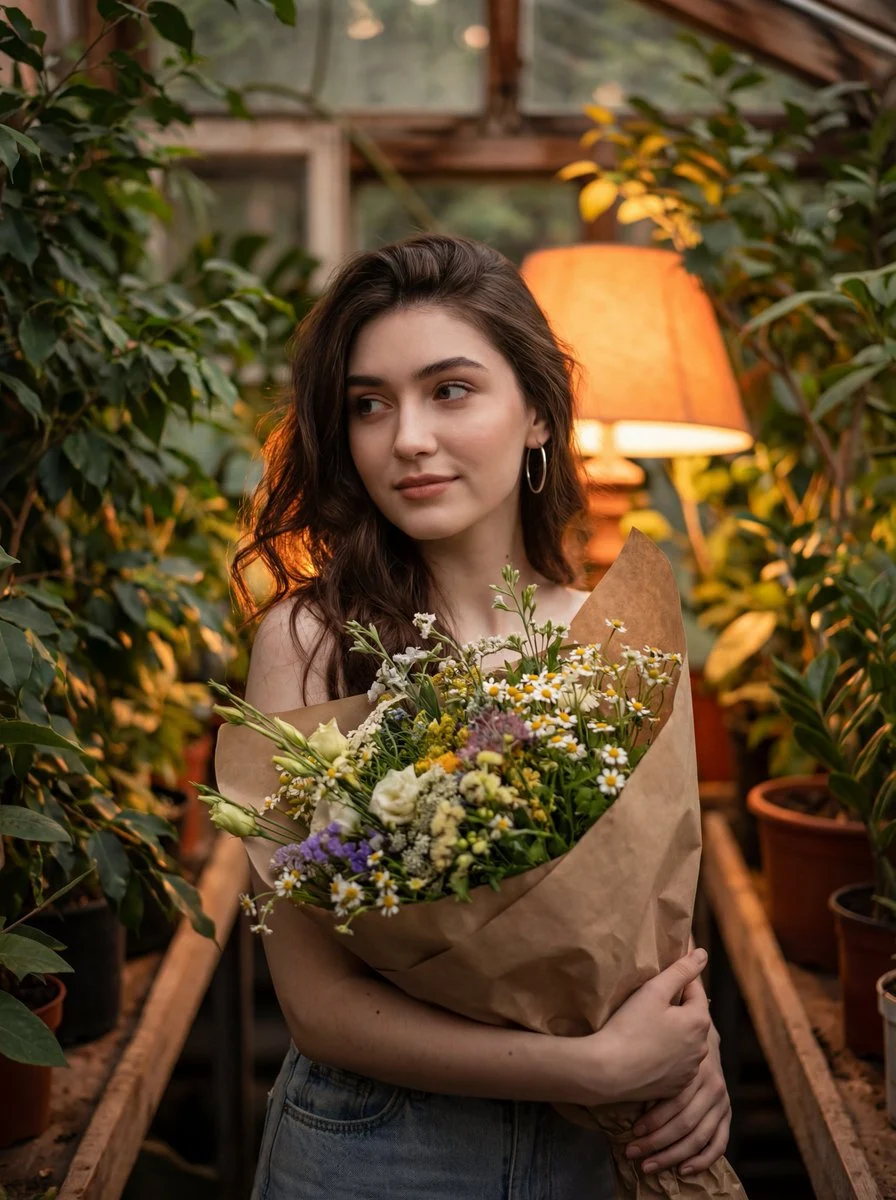 Warm Glow Flower Girl