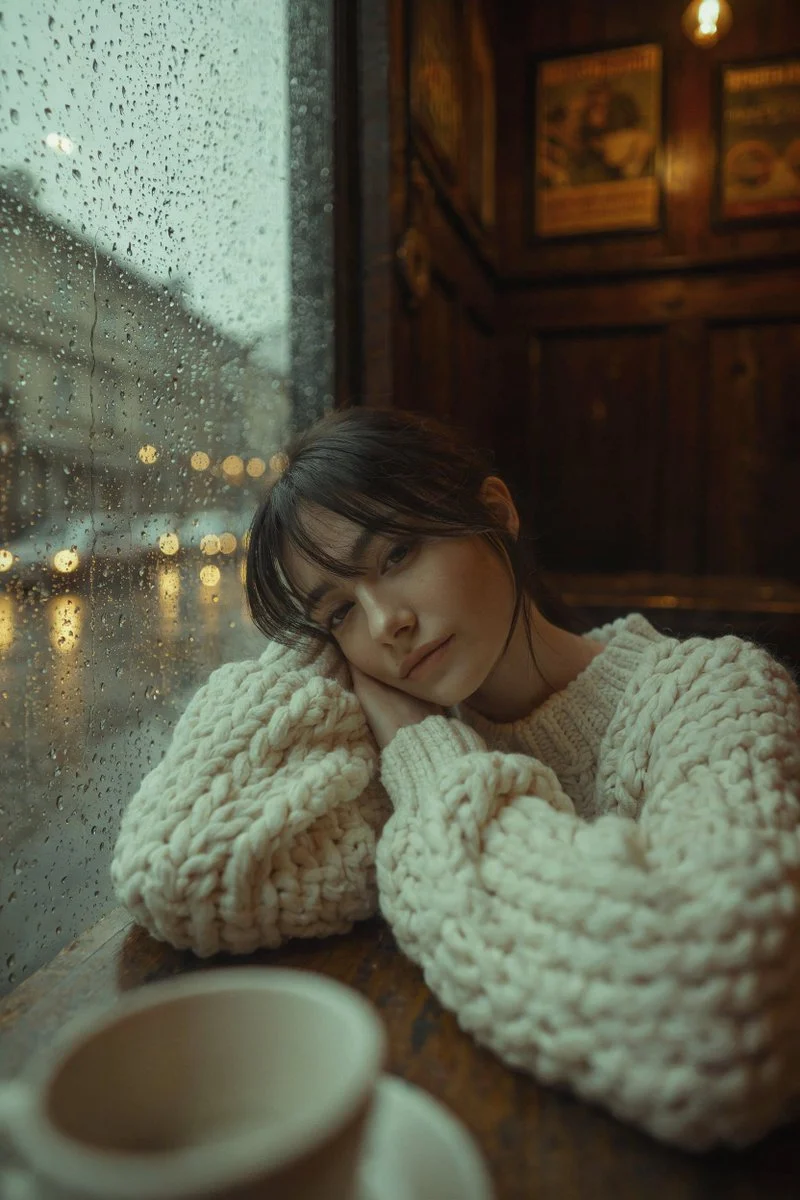 Rainy Cafe Portrait