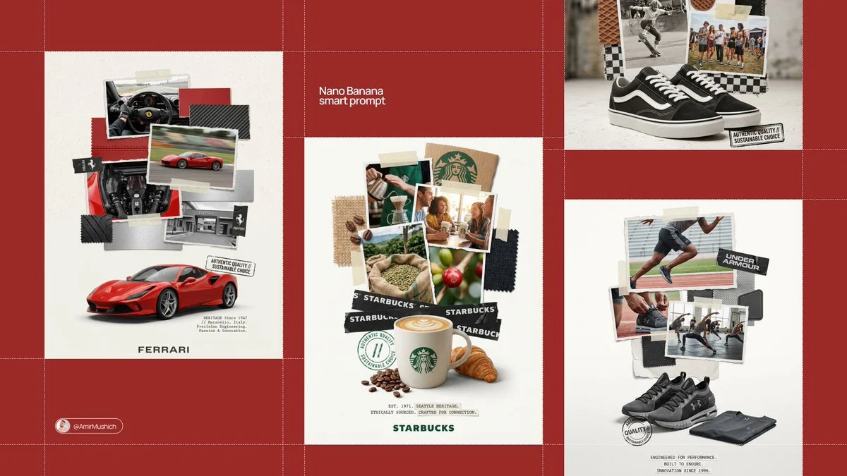 Brand Scrapbook Collage Poster