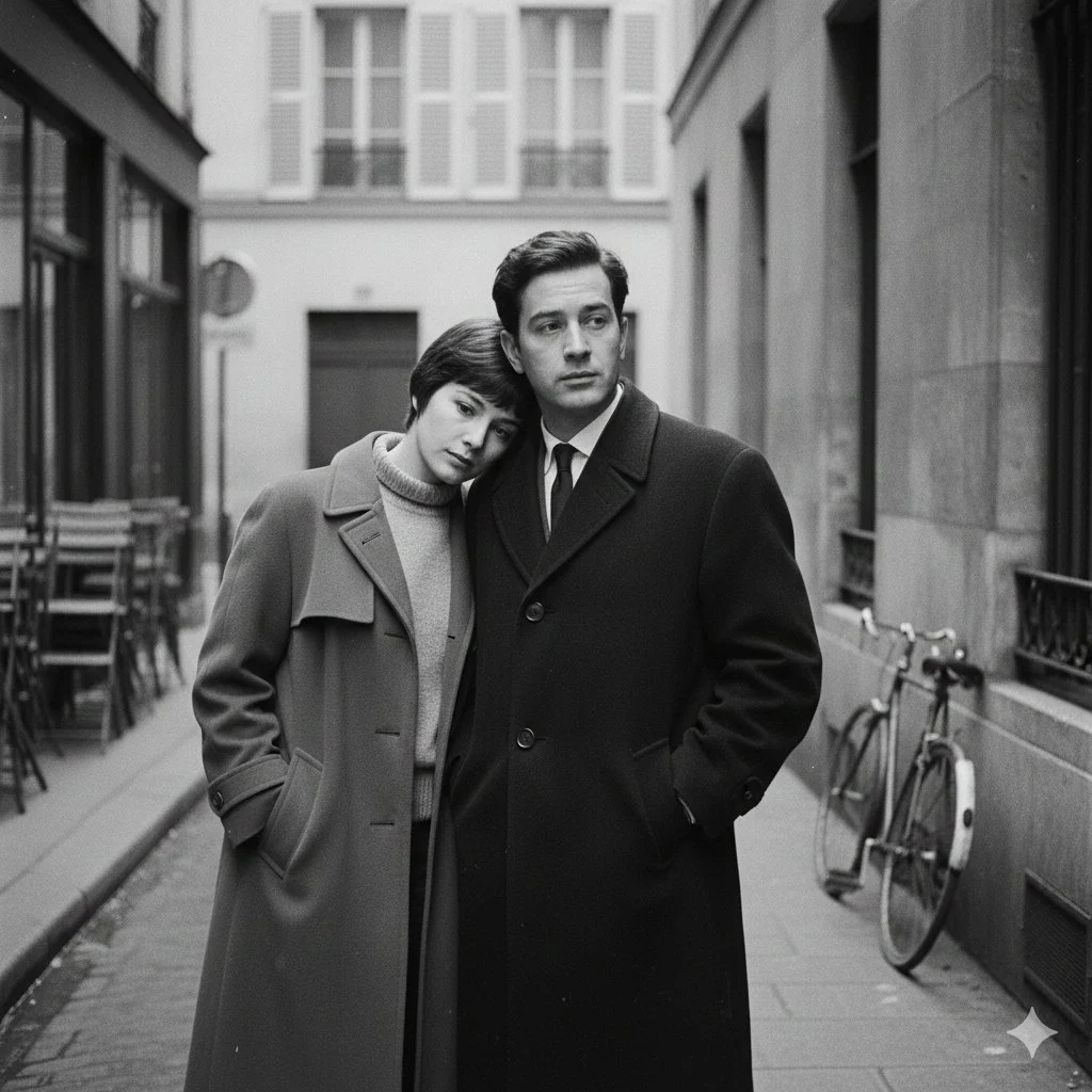 French New Wave Minimalist Lovers
