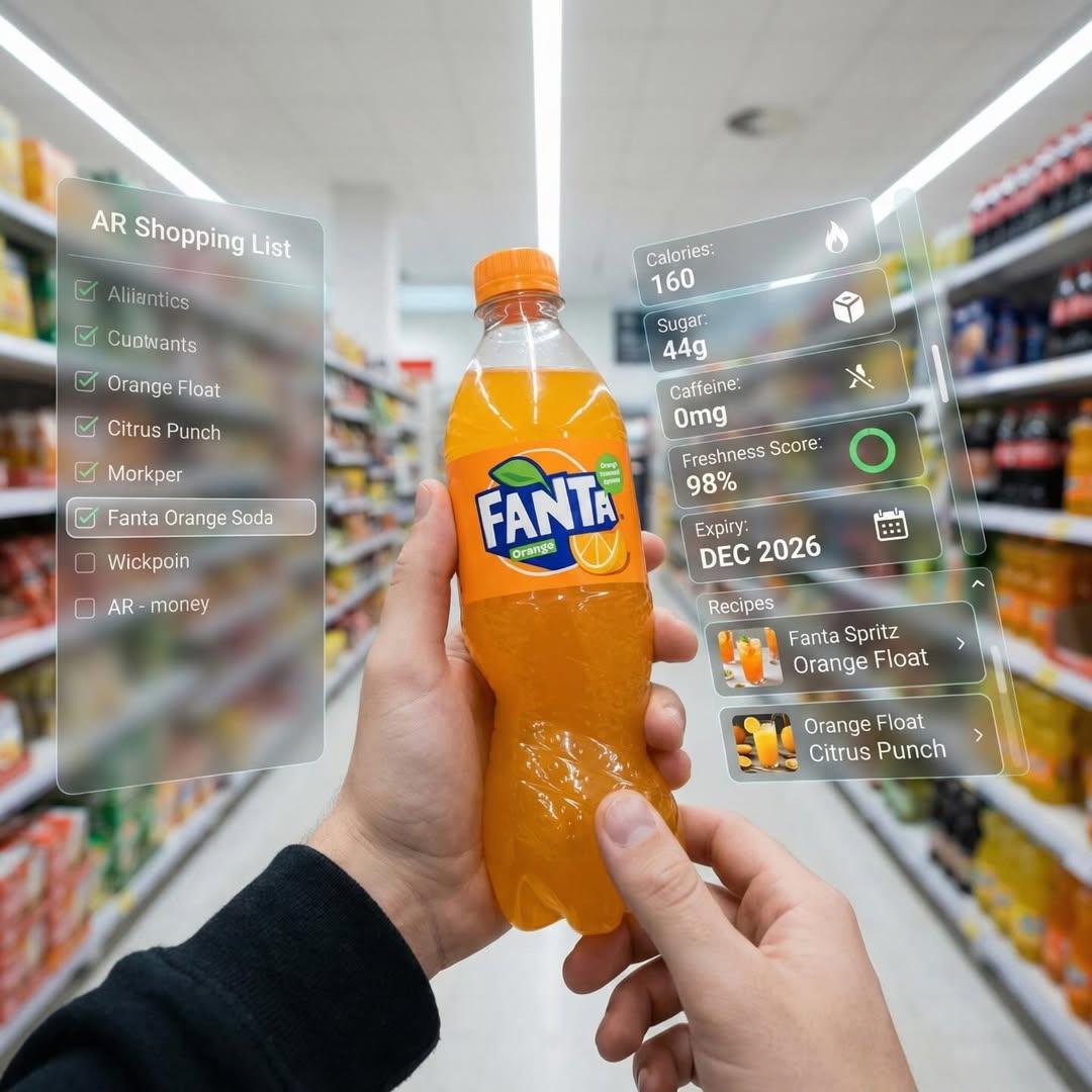 Futuristic AR Fanta Shopping Experience