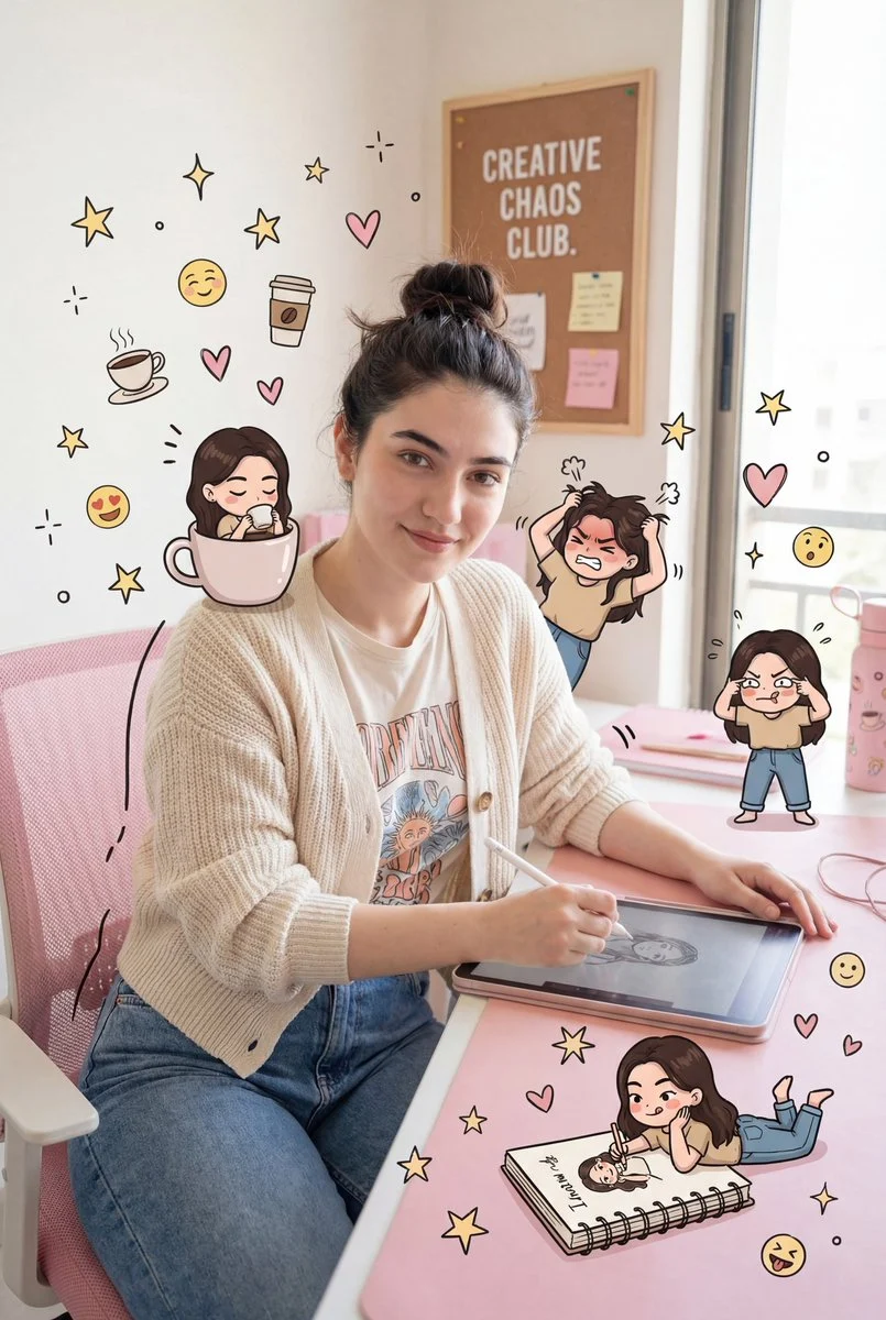 Creative Pink Office Goddess